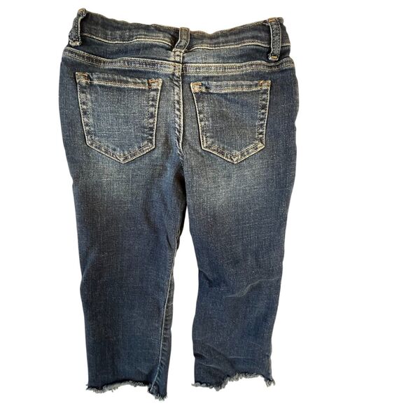The Children's Place Jeans Girls 6 Bootcut Distressed Adjustable Waist (W22 L16) - Picture 8 of 9